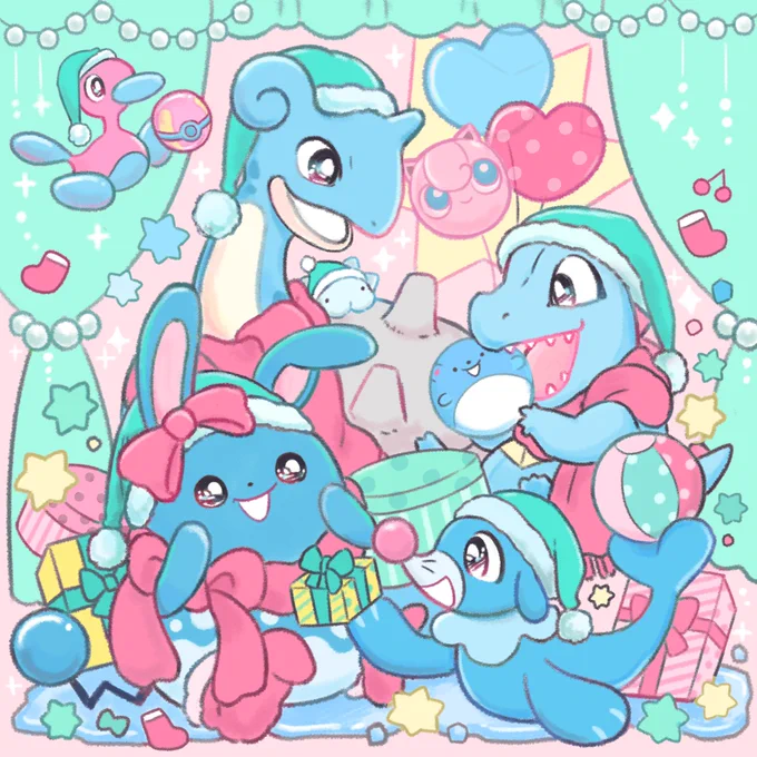 首元だけしっかりあたたかくしてるカイリキーおもしろくてかわいい!!#ポケモン #MerryChristmas 