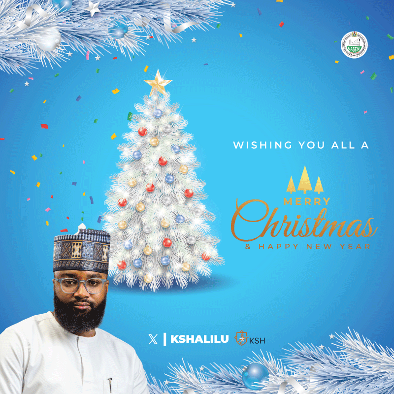 KSHalilu's tweet photo. Wishing you all a very happy Christmas https://t.co/p4TluZIWUS