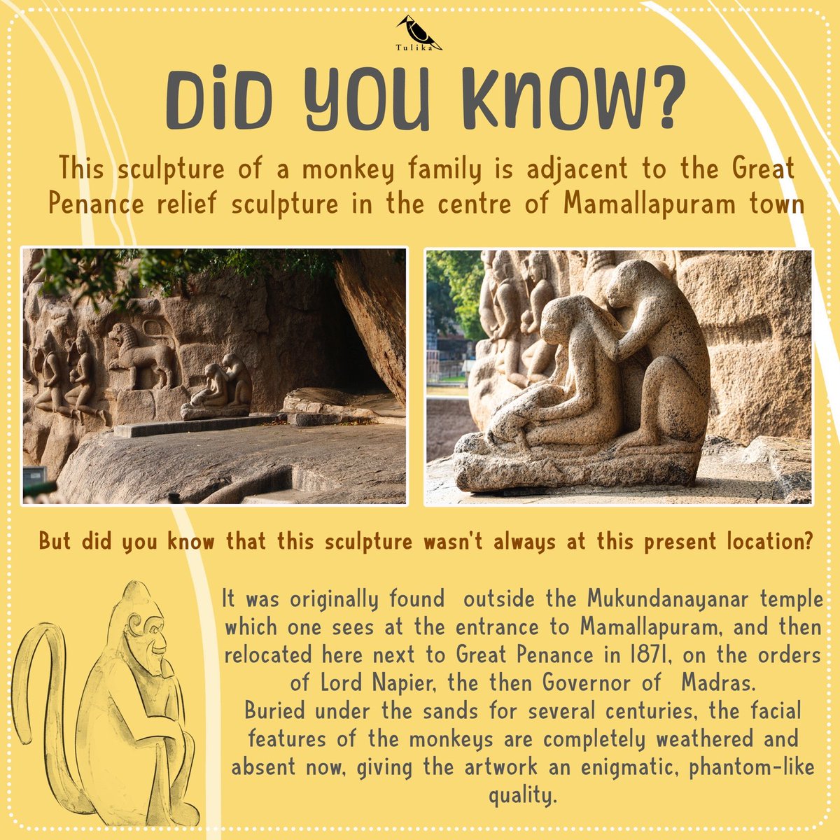 Read more such interesting facts about the open-air museum that is Mamallapuram in in our newest book Sculpted Stones : Mysteries of Mamallapuram, written by Ashwin Prabhu and accompanied by vivid photographs by Nithya V. Available for pre-order now on tulikabooks.com