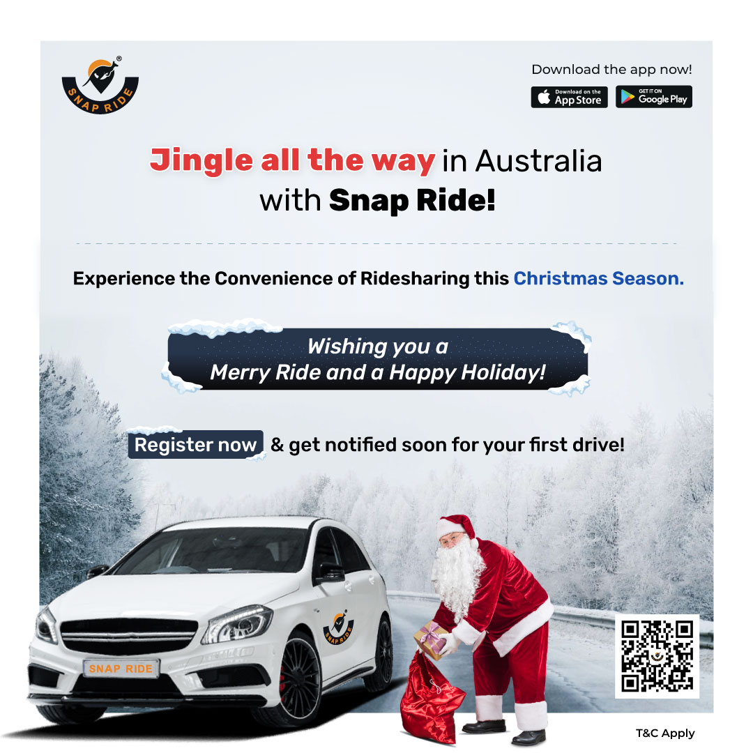 snaprideaus's tweet photo. Discover the joy of stress-free Christmas travel with us,
#SnapRide #JetSetEarnings #DriveWithSnap #ExtraIncomeOpportunity #RideAndEarn #OnTheRoadAgain #EarnWithSnap #DriveSmart #JoinSnapRide #DrivingDreams #SeizeTheRide #SnapToEarn #JourneyOfEarnings #RideLikeNeverBefore https://t.co/8Ntw0RmOfU