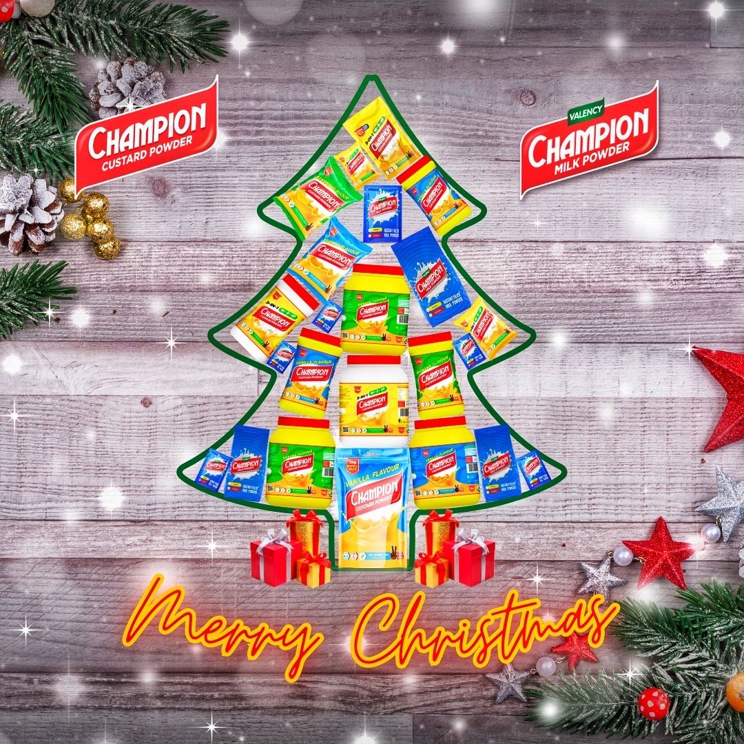 Merry Christmas Champions, Do enjoy every bit of the celebration 🎁🎄🎉

#championcustardpowder #custardmadeforchampions #merrychristmas2023 #championsforlife