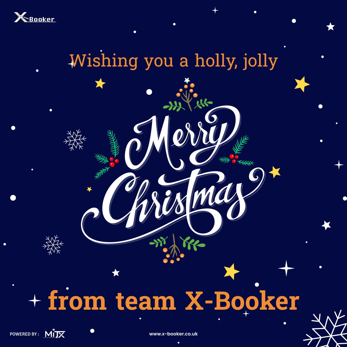 🎄 Wishing you the merriest Christmas from Team X-Booker! 🌟 May your day be filled with joy, laughter, and the warmth of festive cheer. Here's to a season of celebration and togetherness! 🎅 #TeamXBooker #ChristmasJoy #FestiveGreetings