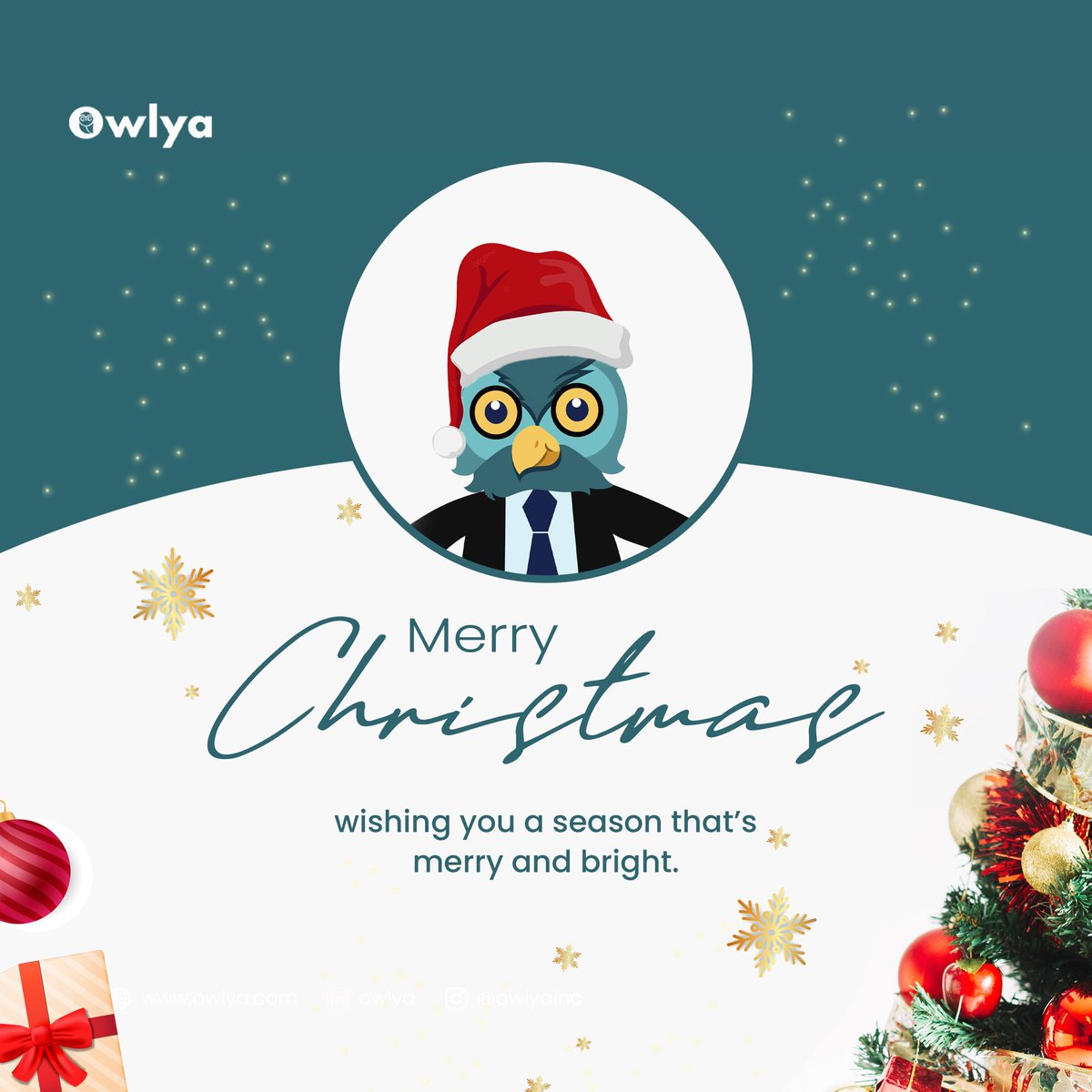 Unwrapping joy and spreading cheer this festive season . Merry Christmas

.
#Owlya #liveproctoring #EducationTech #assessment #onlineassessment #AssessmentManagement  #owlyachristmas