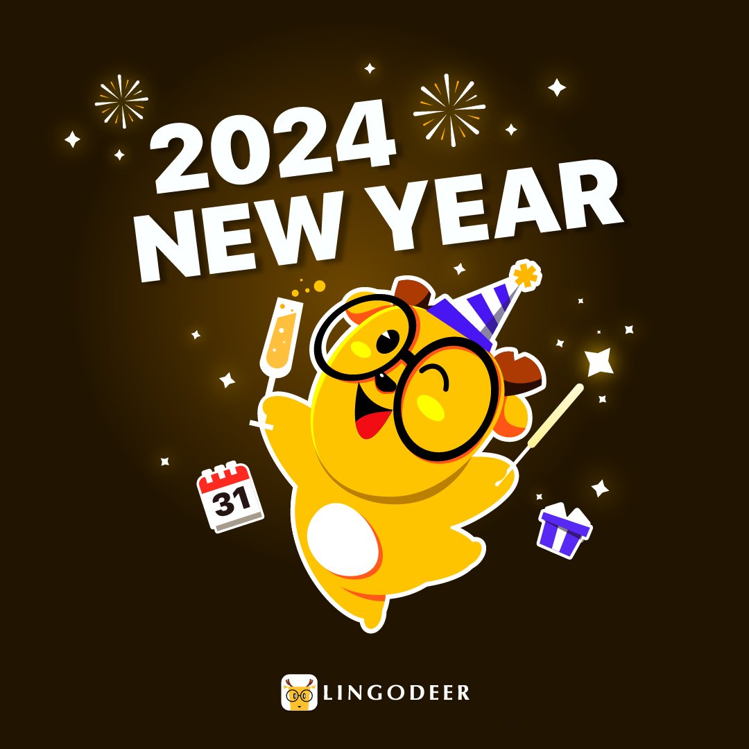 🎆 New Year, New Goals – master a new language with LingoDeer! 🌐🎉
Welcome 2024 with the promise of new adventures and learning! 🥳 #NewYear2024 #NewYearGoals  #LingoDeer
