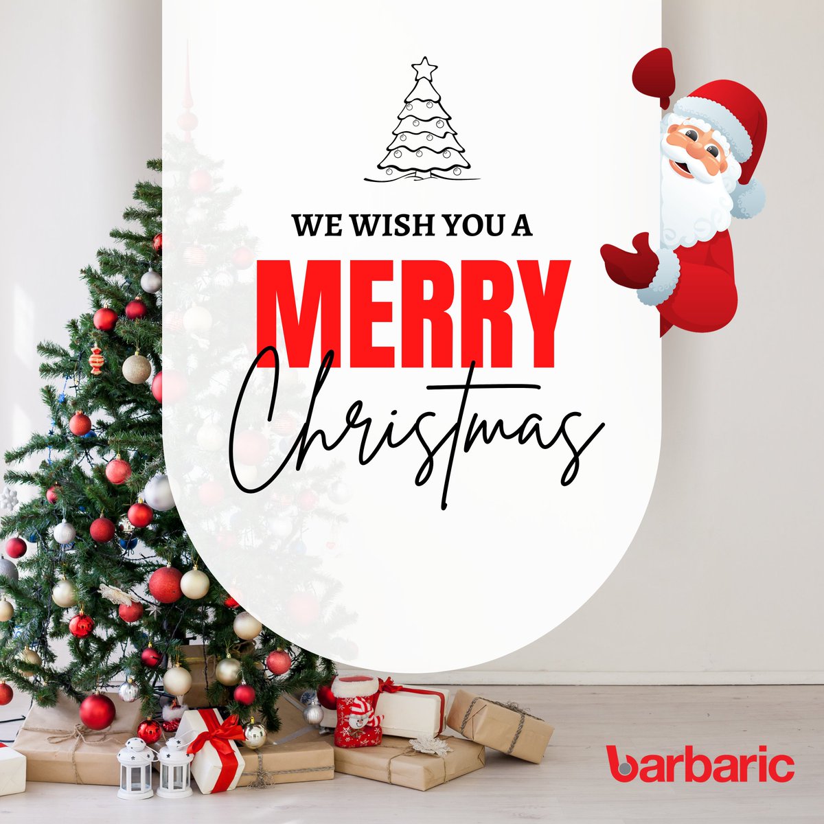 🎄We wish you a Merry Christmas! 🎁  

#barbaric #ideasthatmove #merrychristmas