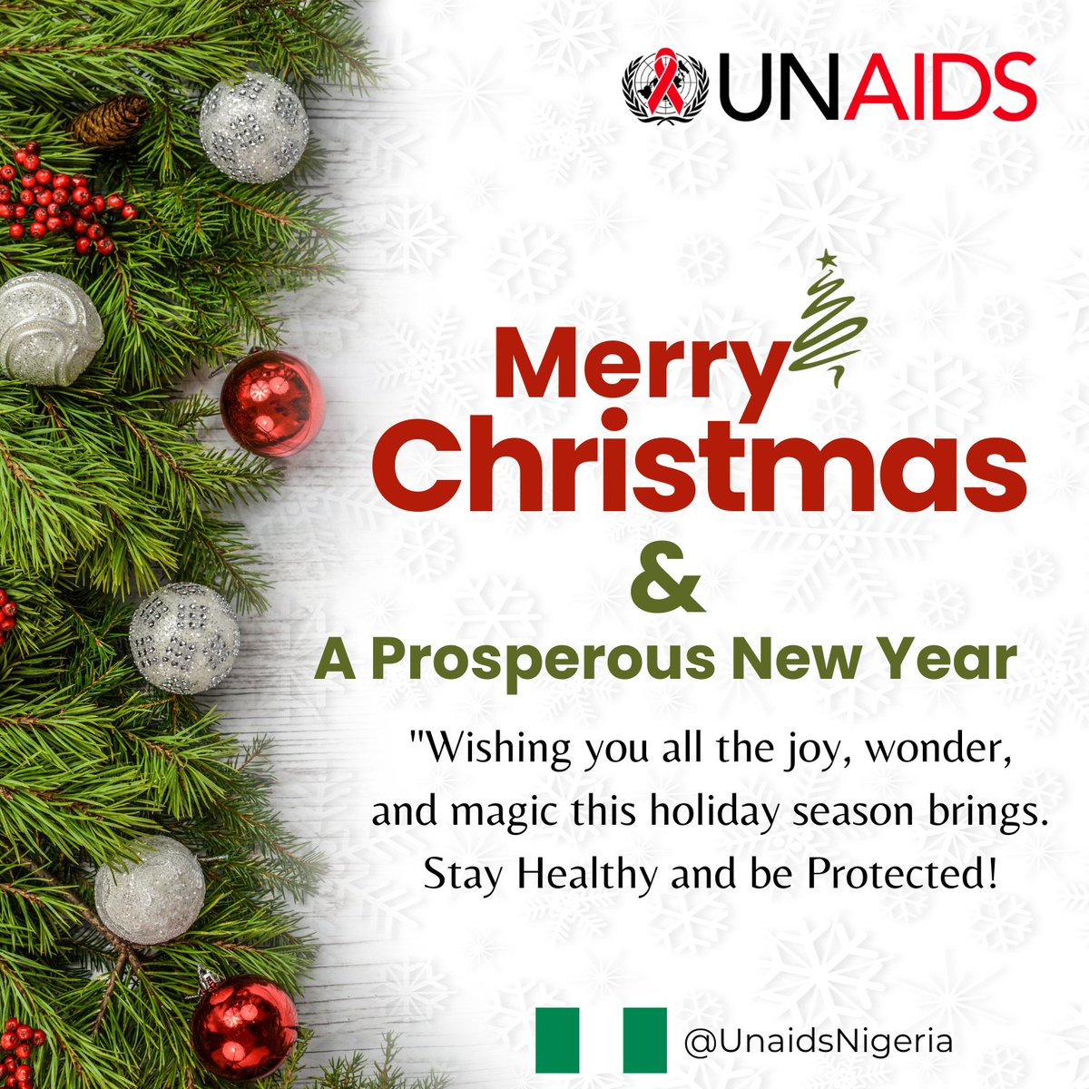 'Warmest wishes for a festive Christmas! 🎄 May this season inspire hope and solidarity in the fight against HIV/AIDS. Let's come together to spread love, break stigma, reduce risk and work towards a healthier, more inclusive world. #MerryChristmas #EndAIDS 🌍❤️' @lz