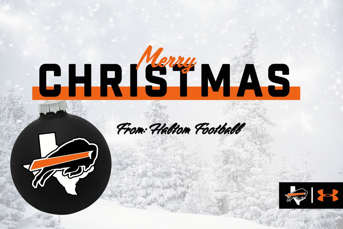 BUFF NATION, Merry Christmas from the Football Family to yours! 

#haltomfamily 🦬⚫️🟠🦬