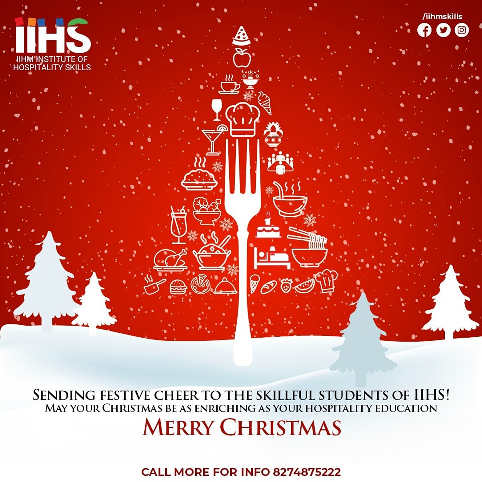 IIHMSkills's tweet photo. Festive greetings to the IIHS Family!

May your Christmas be a celebration of hospitality, and may the season spark curiosity and a love for learning in your heart.

#IIHS #admissiontodayjobtoday #skills #hospitality #SkillIndiaMission #CareerInHospitality #iihmskills https://t.co/SJfCu9Kqkf