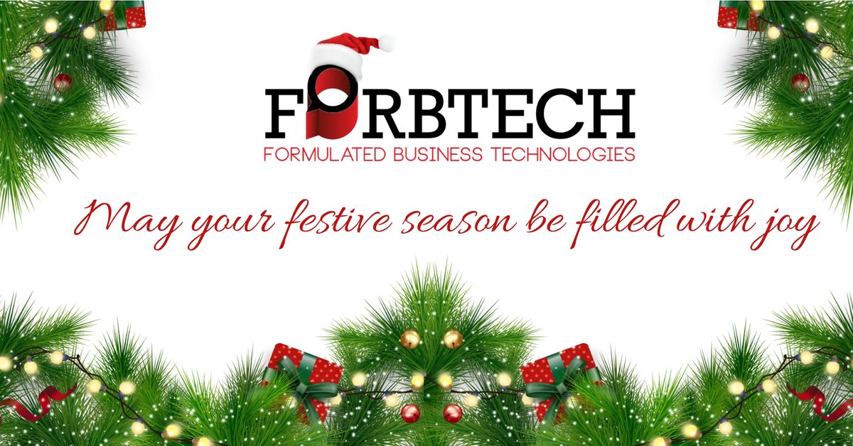Forbtech_SA's tweet image. Happy Festive Season to all our clients and friends.

We'd like to thank you for your continued business, loyalty, and support. We are looking forward to a great 2024.

Best wishes,
Forbtech Team

#Festiveseason #2024ready
