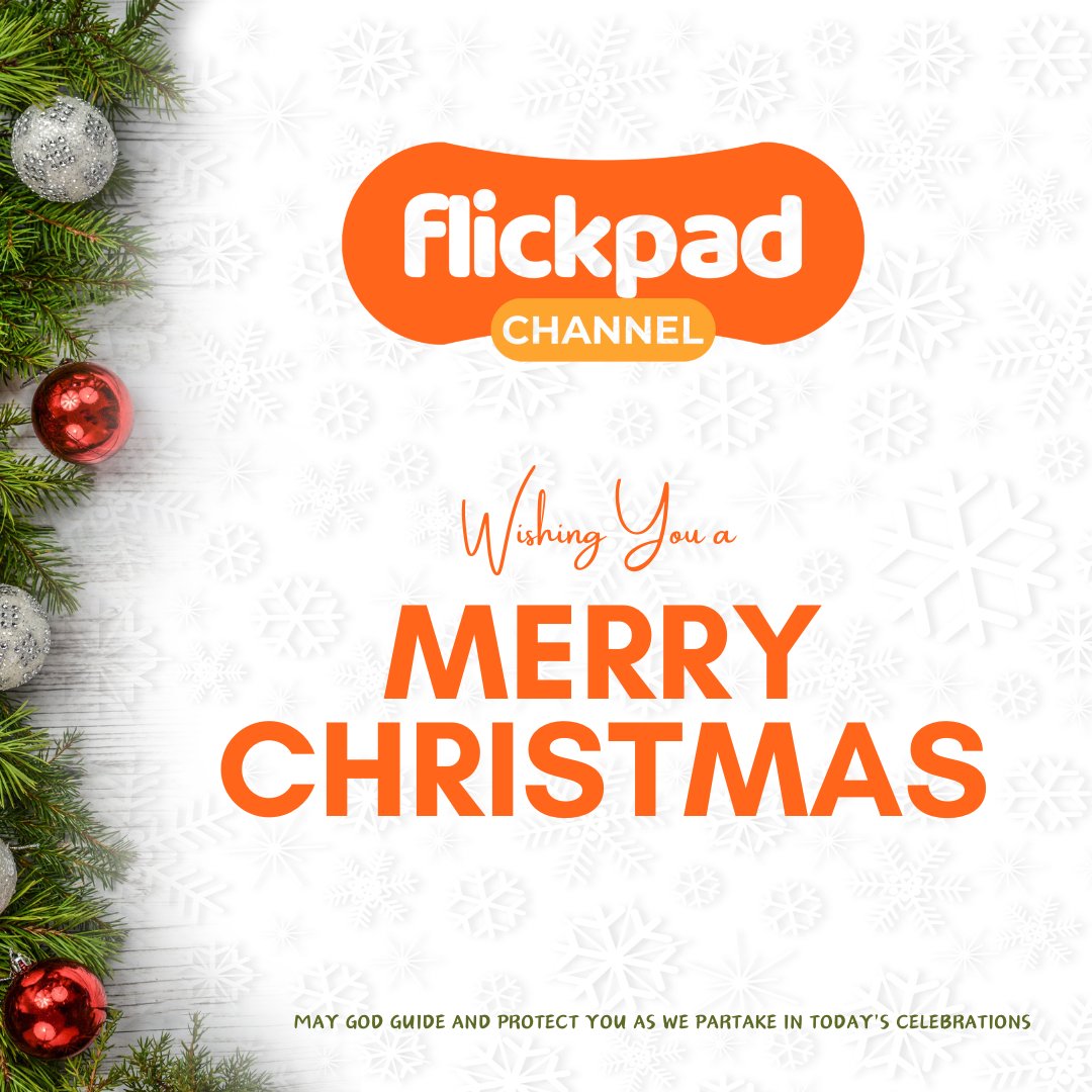 flickpadchannel's tweet photo. We wish you a Merry Christmas Flickpad Channel family

Enjoy your day, may God protect you🙏🏽
#flickpadchannel 
#MerryChristmas https://t.co/tPmw1635xr