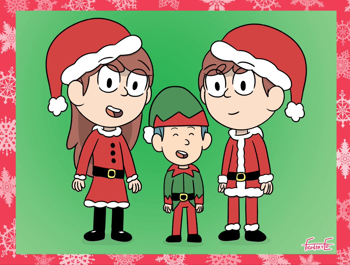 Here a christmas art of Nathan, Noelle, and Jacob.

Merry Christmas

#HildaFanart #Hilda #David #DigitalDrawing