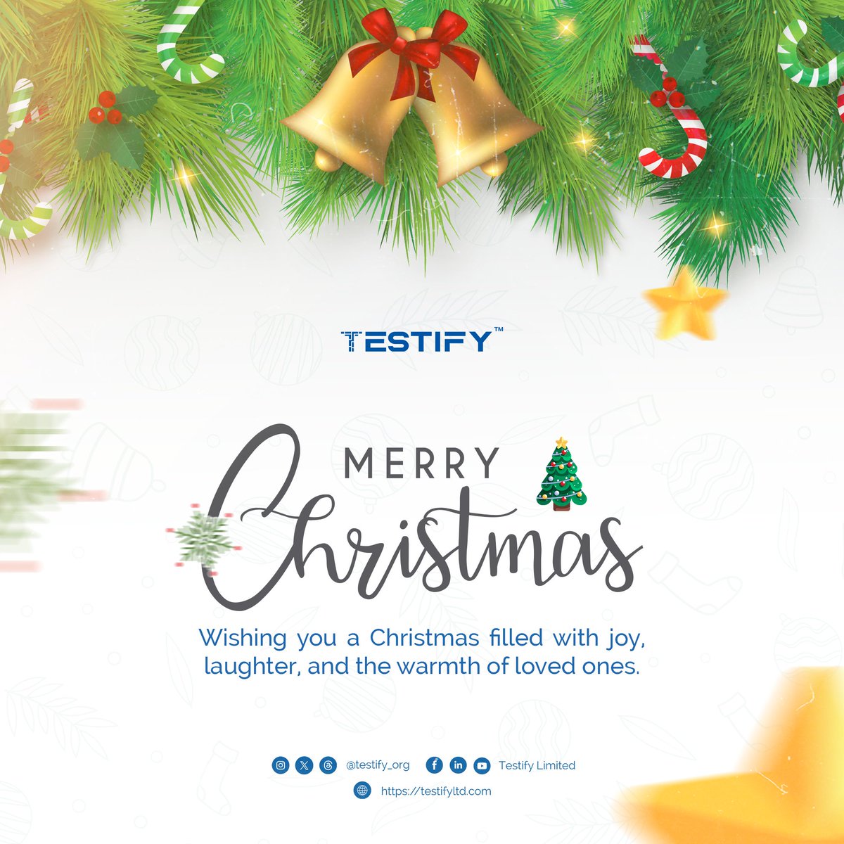 TestifyAcademy's tweet image. 🎄✨ Merry Christmas, Dear Friends! 🎅🎁

🔔 May Your Hearts Be Merry and Bright
