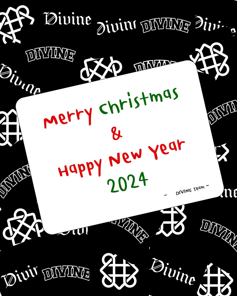 DIVINEByGemini's tweet photo. Dear our lovely customers 

Merry Christmas and Happy New Year 2024 ❄️🎄✨🎁

Wishing all of you may the coming year be better than this year has been, blessing with health and wealth.

From DIVINE Team
#DivineOfficial https://t.co/LtWJcYPVKO
