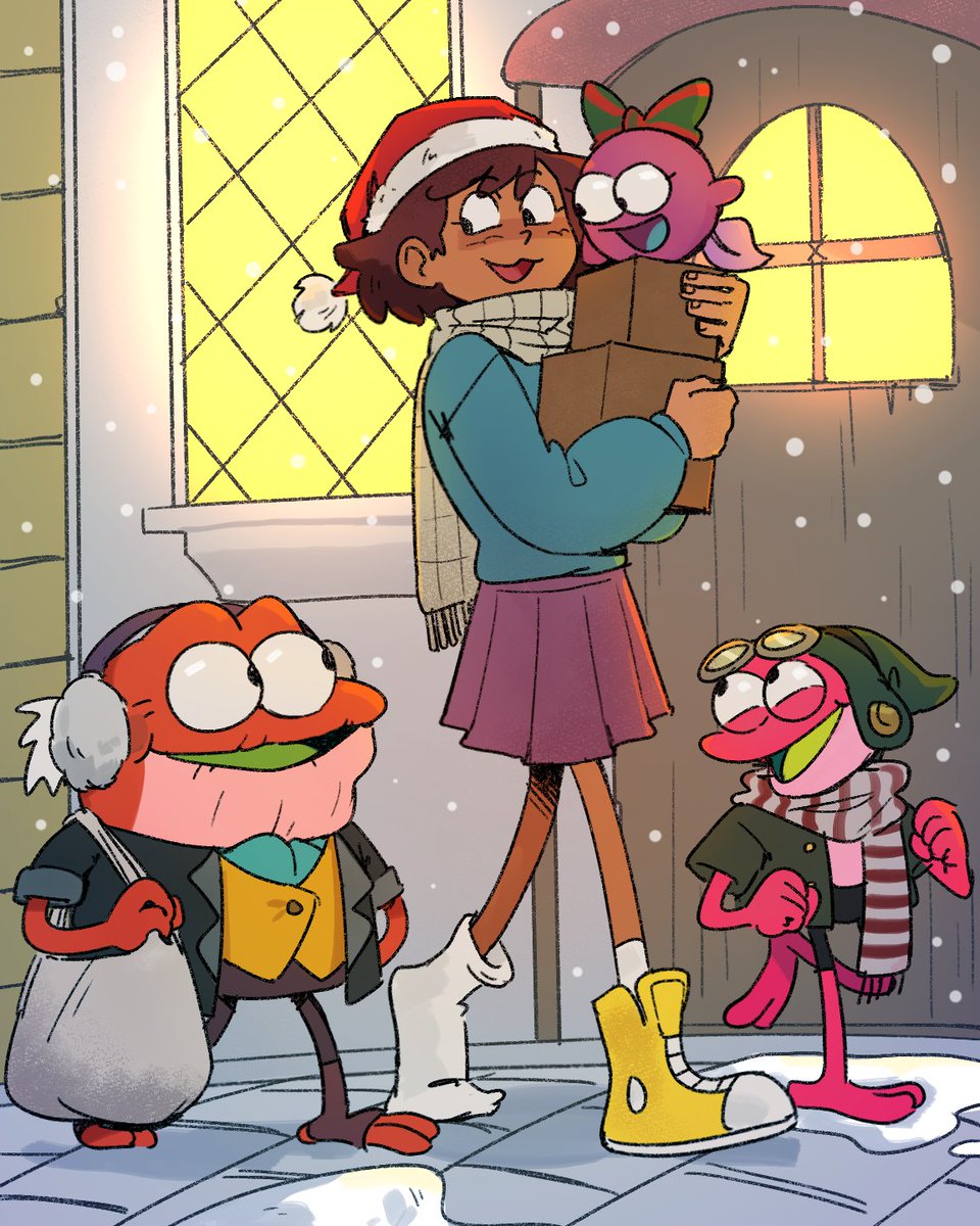 「Its Christmas in Newtopia!#amphibia(Secr」|Byubiiのイラスト