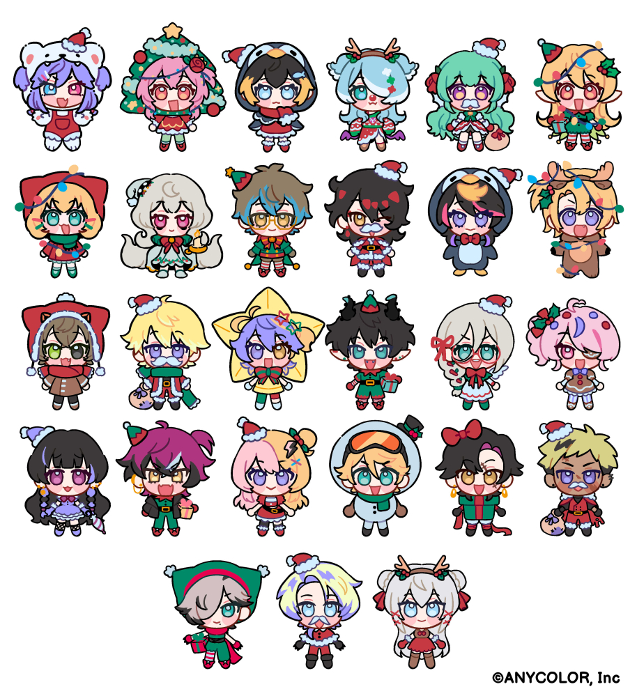 suneiruuu's tweet photo. We had the honor of drawing and designing all the chibis for Rosemi's 12 Days of Christmas cover by Nijisanji EN!  💖

Happy Holidays everyone!!! 🎄🎅 🫶

#Nijisanji_EN #RosemiLovelock #GalleryOfRoses https://t.co/1HCixPvRqF