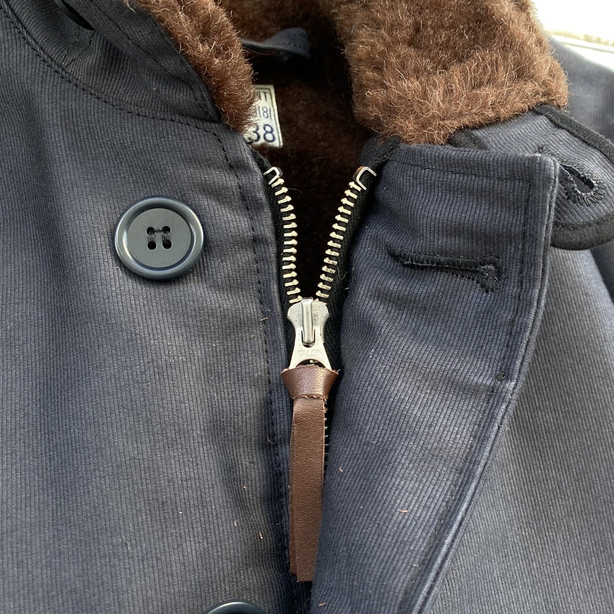 soen_chitose's tweet image. #warehouse 
#n1
#deckjacket 
#navy 
#アルパカライニング