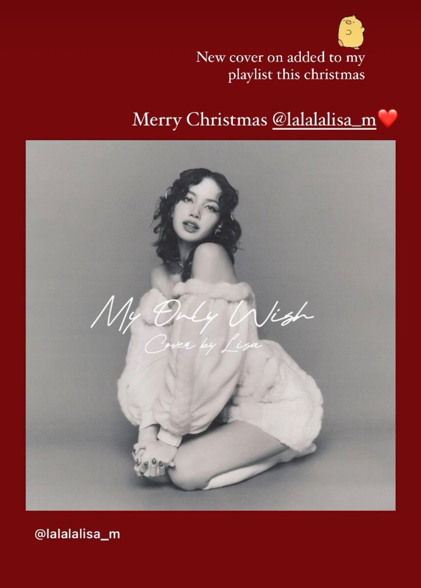 blackpinkbabo's tweet photo. Rosé IG story 🤍 @Blackpink 

“New cover on added to my playlist this christmas~ Merry Christmas Lisa ❤️”
“@.lalalalisa_m  x me..? 🌹🥰🤣”
“❤️❤️ @.lalalalisa_m” https://t.co/bemKT4gOly