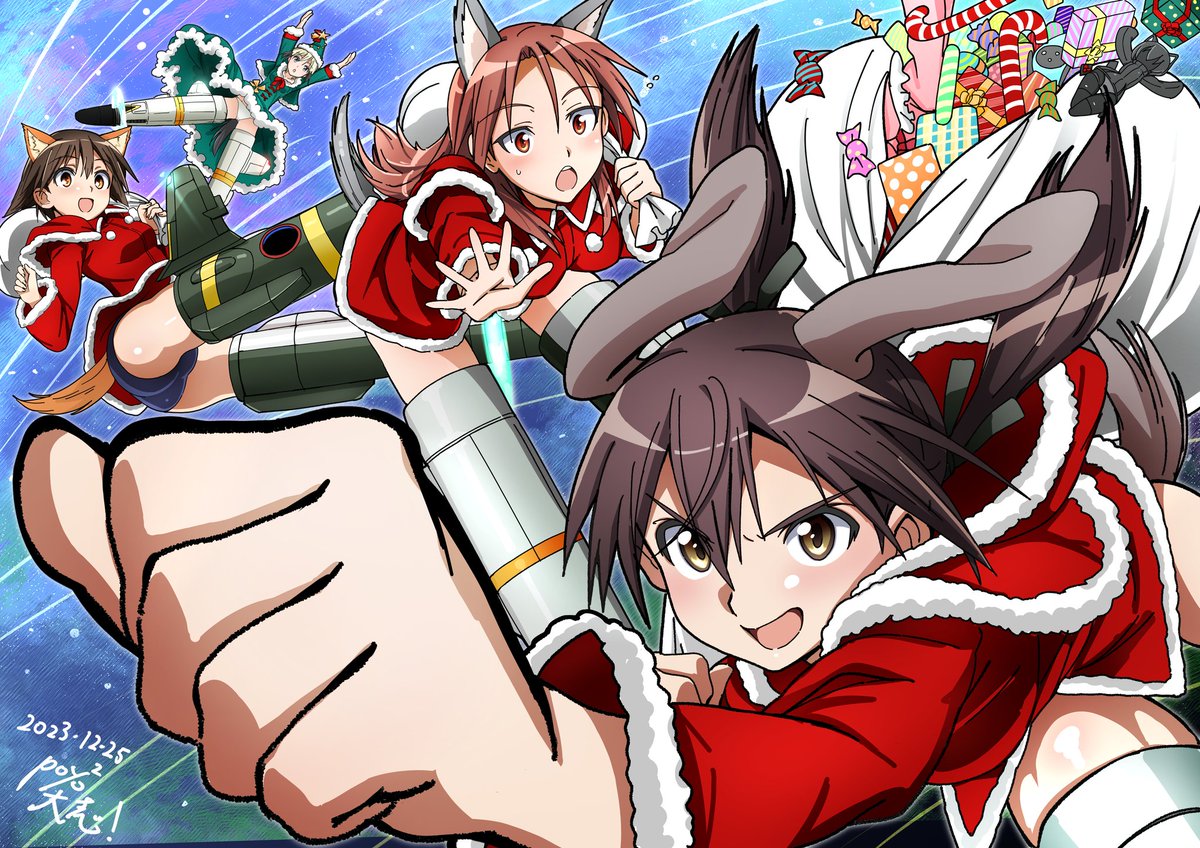 待っていろ！！クリスーーー！！！‥マス（オヤジギャグ）

頑張ってかきました！！💥👊🦍
いいね、リポスト、フォロー等お待ちしてます🍌🦍
#ストライクウィッチーズ 
#w_witch