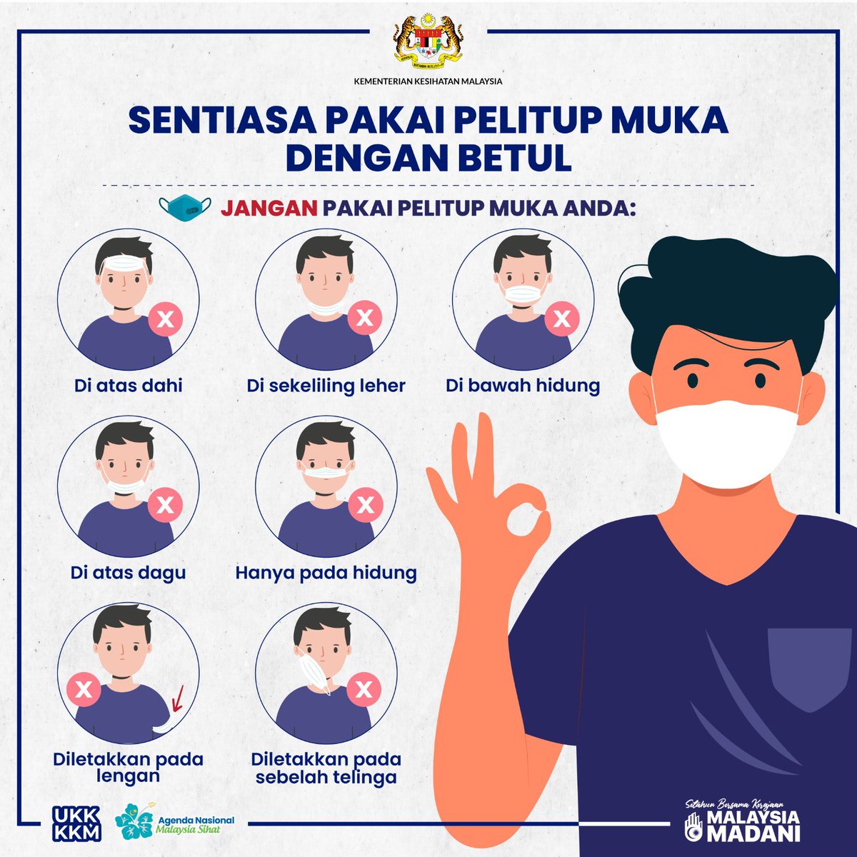 marinaristan's tweet photo. Resharing with #AltText for accessibility. Dikongsi semula dengan #TeksAlt untuk kebolehcapaian.
#Malaysia #PakaiMask
#DisabilityJustice @KKMPutrajaya https://t.co/UBc0VOgkr9