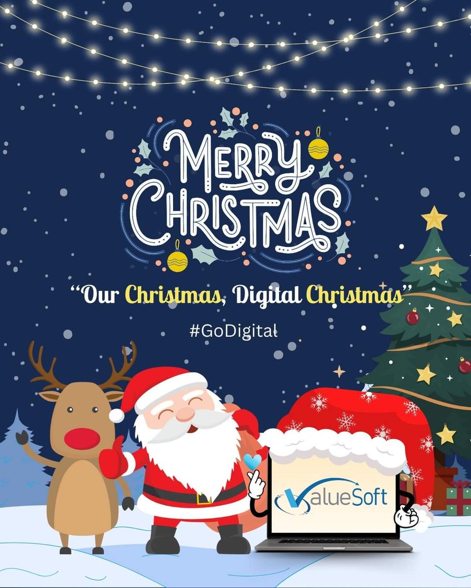 KALASOFTECH1's tweet photo. Wishing you a Merry Christmas from all of us at Valuesoft! 🌟 May this festive season bring you joy, love, and moments of warmth with your loved ones. #MerryChristmas #valuesoft  #spreadloveandjoy https://t.co/8vkM5JEjXG