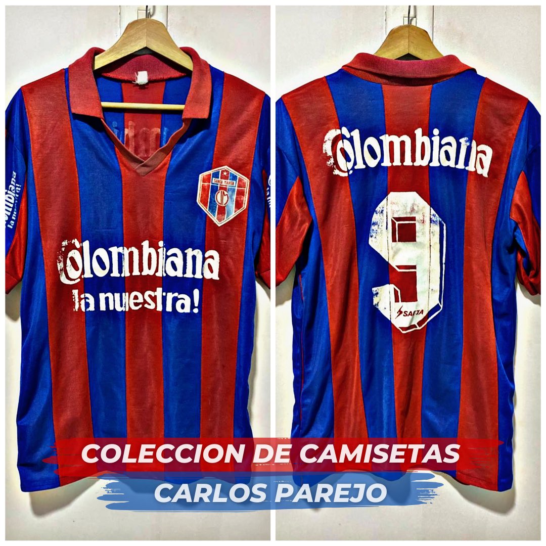 CarlosCamisetas's tweet photo. Unión Magdalena 1990 [Saeta] 🌪️
Camiseta usada por Jairo “Calanche” Sulbarán Q.E.P.D 

@UnionMagdalena @saetasport @Colombiana_LN 

#unionmagdalena #saeta #ciclon #santamarta #coleccion #camisetas #calanche #carlosparejo #coleccionista #colombia #azulyrojo #pasion #locura https://t.co/oj9tXMegF2