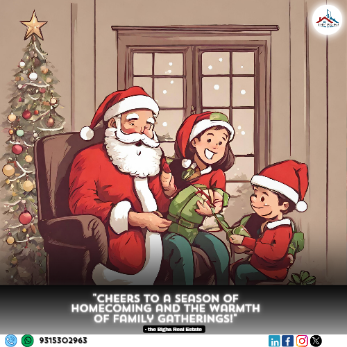 TheBighaReal's tweet photo. "May your home be filled with the joy of Christmas and the warmth of family. Merry Christmas from The Bigha Real Estate! 🎄🏡❤️

 #ChristmasCheerAtHome" https://t.co/TVYaoaS7fw