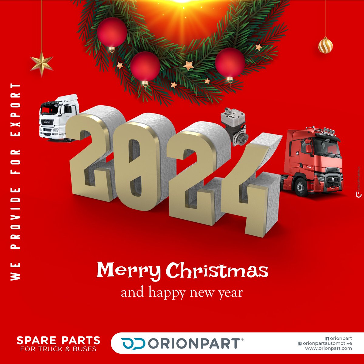 Orion_part's tweet photo. We wish all our international customers, suppliers, and business partners a joyous holiday season spent with their loved ones.
Merry Christmas and Happy New Year! 📷
Contact Us
+90 332 238 96 34
https://t.co/DOQEAqoVjo
#orionpartautomotive #merrychristmas #HappyNewYear2024 https://t.co/hoMFqZ5A8E