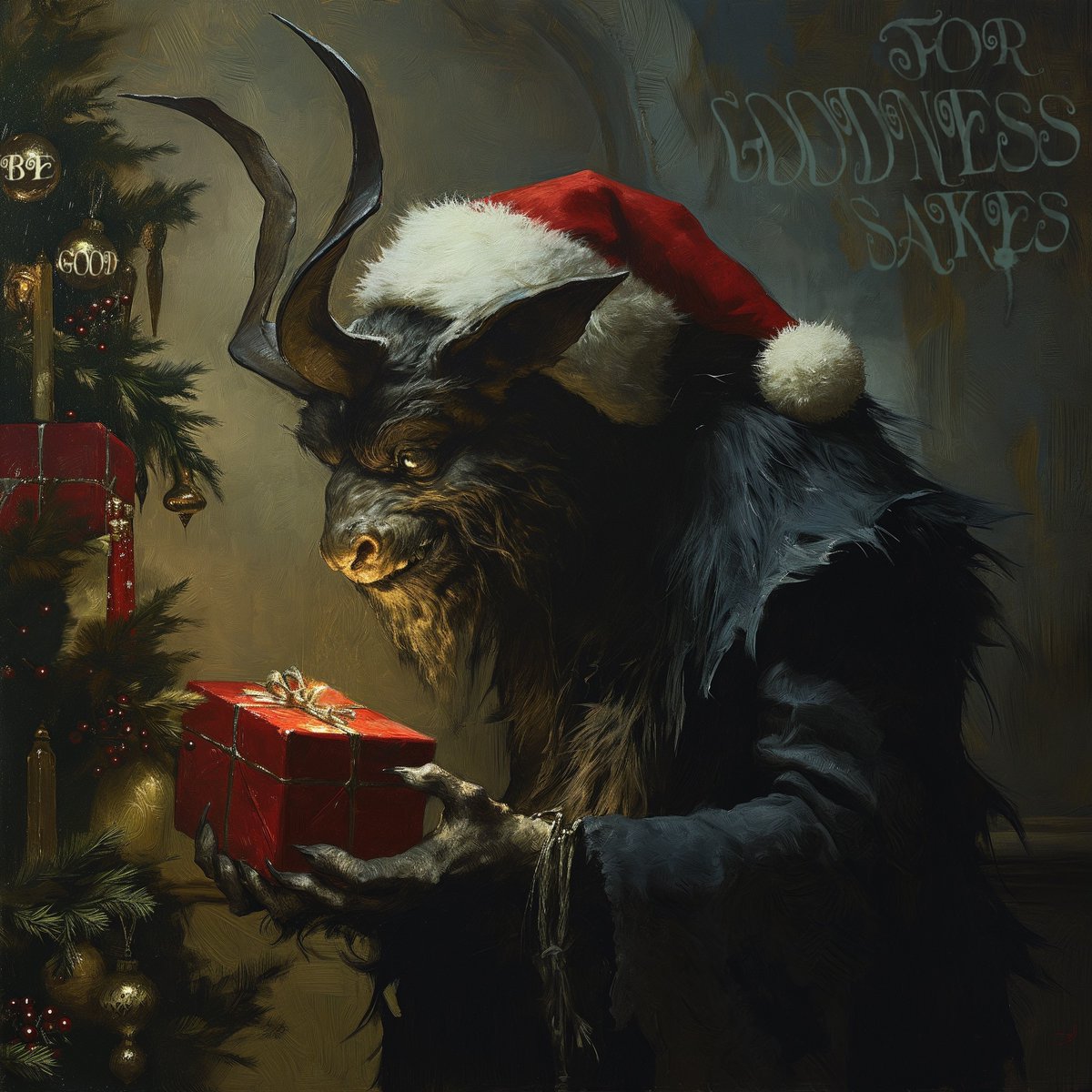 HAPPY KRAMPUS DAY! 😈🎅🖤

Wishing you a warm and wonderful holiday from YBD Grayson &amp; Indiana! 🐶❤️

And Be Good For Goodness Sakes 🖤🔥🎄