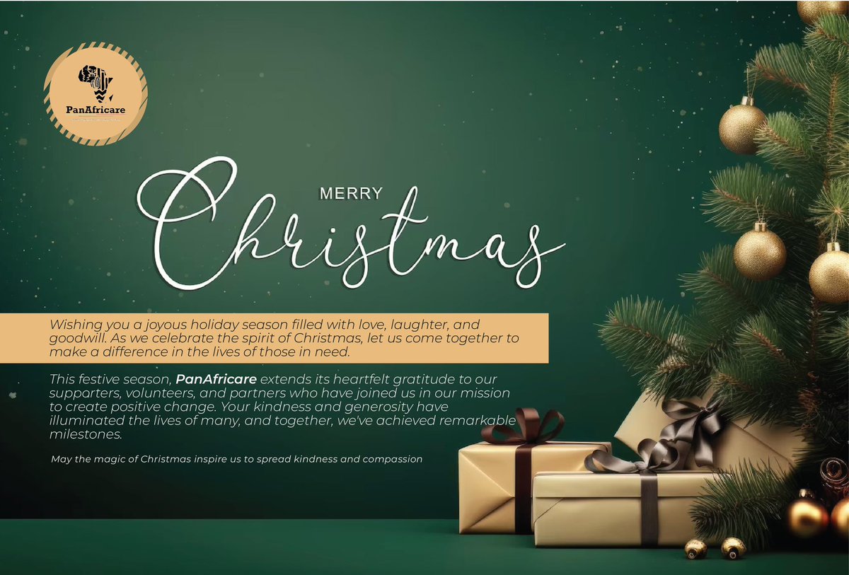 PanAfricare_Ng's tweet photo. PanAfricare wishes you all the joys of the season, the warmth of family, and the love that lasts throughout the year. 

Merry Christmas! 🎄✨ #christmascheer #allyouneedislove #ItsAWonderfulLife https://t.co/1mLpDMCLsm
