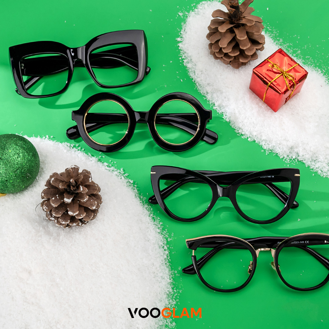 'Discover the allure of winter through our sleek black glasses. Embrace the season's beauty with style. ❄️🕶️ #WinterStyle #glasses #NatureVibes #vooglam Order: vooglam.com/goods-list/189…