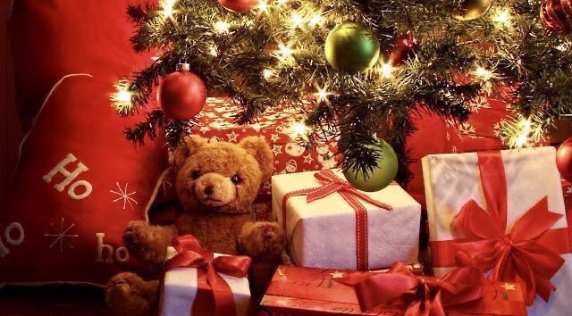 The sun rose up to tell a waiting world That Christmas had begun, And people seized their stockings, And opened them with glee, And crackers, toys and games appeared, And lips with sticky sweets were smeared. ~A.A.Milne #SantaClaus #ChristmasDay #MerryChrismas