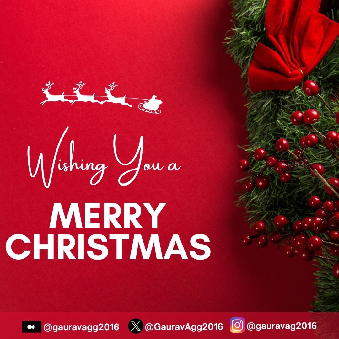 Embracing the season's charm and savoring every sparkle of joy!.I wish you a Merry Christmas full of love, laughter, and the warmth of family and friends. 

May your heart be as full as your plate, and may the spirit of giving remain long after the final gift has been unwrapped.