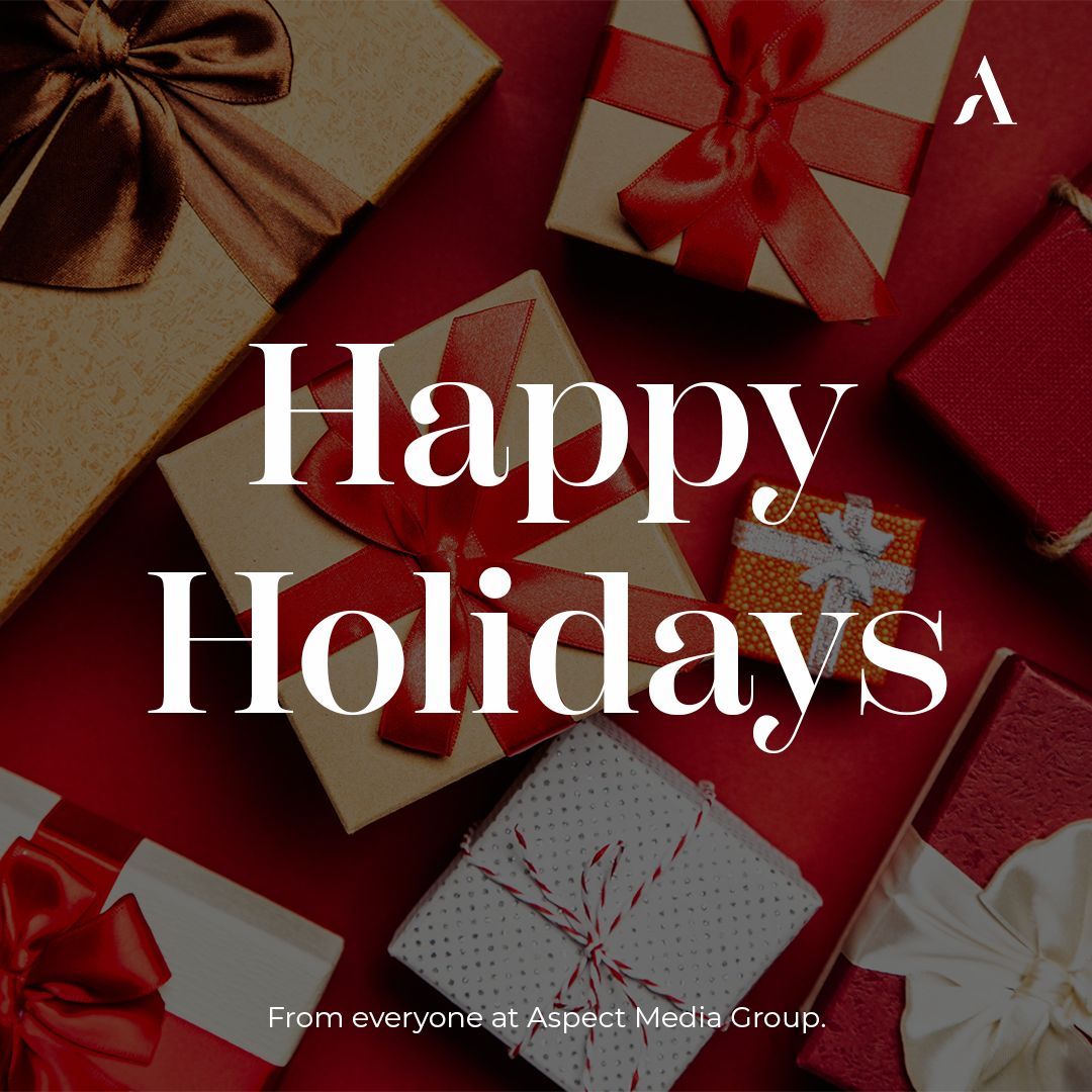 🌨️ Happy Holidays from everyone at Aspect Media Group! 

Thank you for making this a truly awesome year. ❤️ 

#XMAS #christmas #HappyHolidays