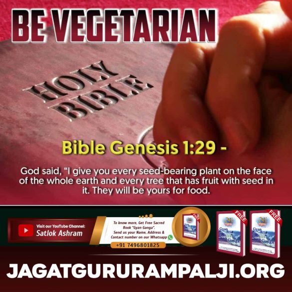 #Is_Jesus_God Holy Bible – Genesis 1:29 – I have provided all kinds of grain and all kinds of fruit for you to eat; 1:30 – but for all the wild animals and for all the birds I have provided grass and leafy plants for food -and it was done. Kabir Is SupremeGod