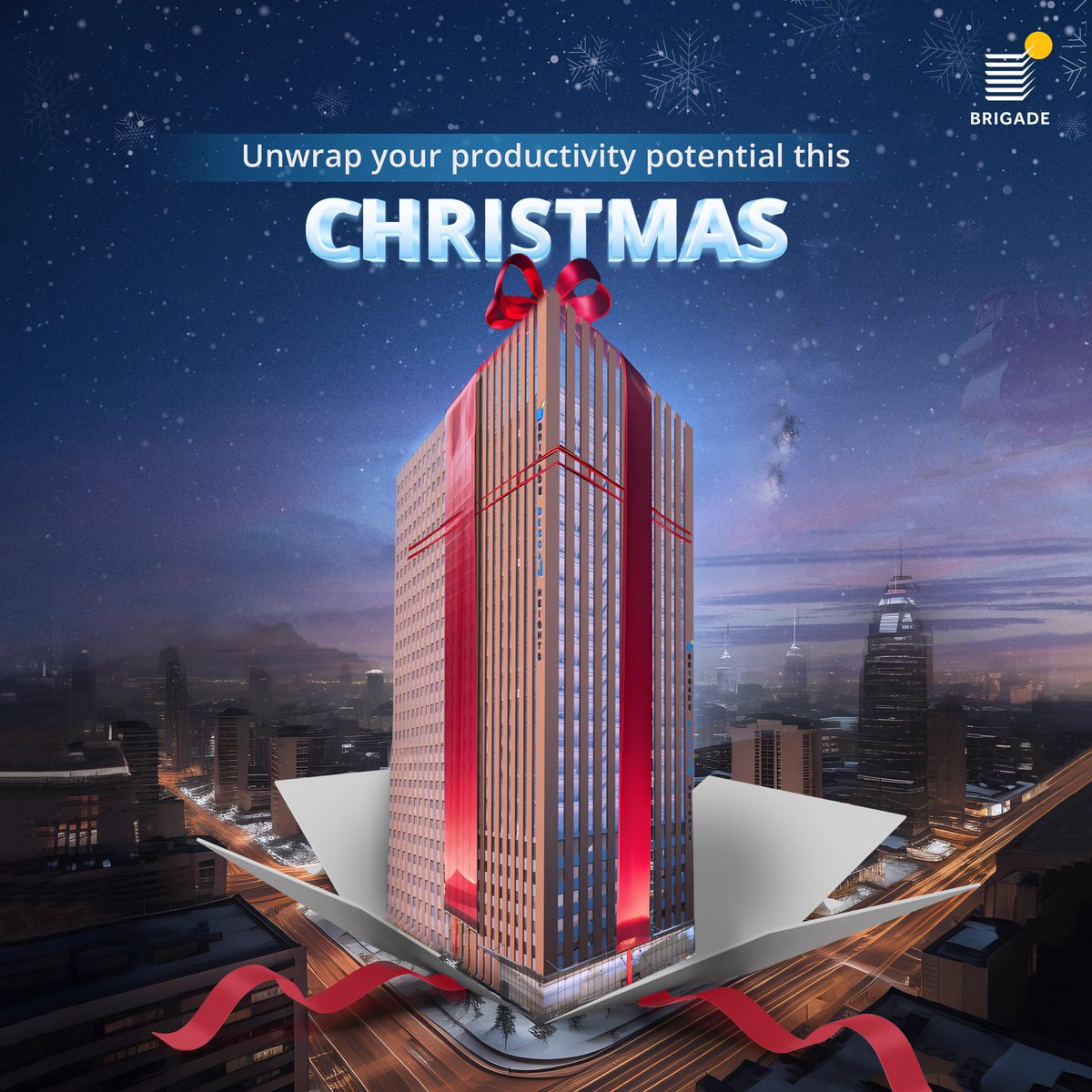 At Workspaces by Brigade, your dream workspace is waiting... to be opened. This year, we give you the gift of productivity! ✨ 

Surprise your team with the perfect upgrade at Workspaces by Brigade. 

#WorkspacesByBrigade #Christmas #BrigadeGroup #CommercialWorkspaces