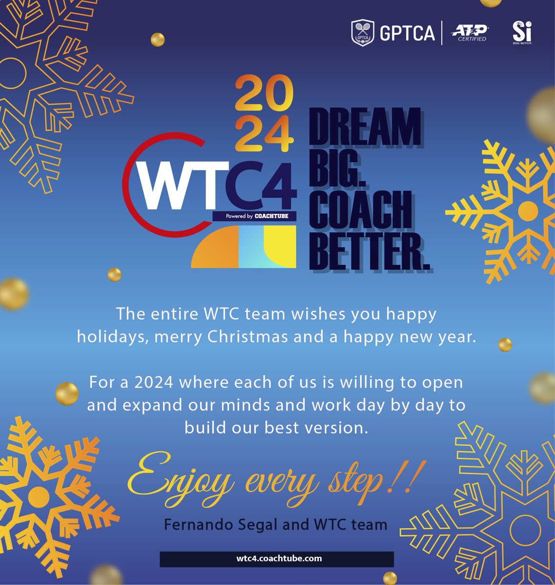 Merry Christmas and Happy New Year to each one on Tennis Planet and rest of the world!!

<a href="/WorldTenni76383/">WorldTennisConference</a> <a href="/InstituteSegal/">SegalInstitute</a> <a href="/gptca/">GPTCA</a>