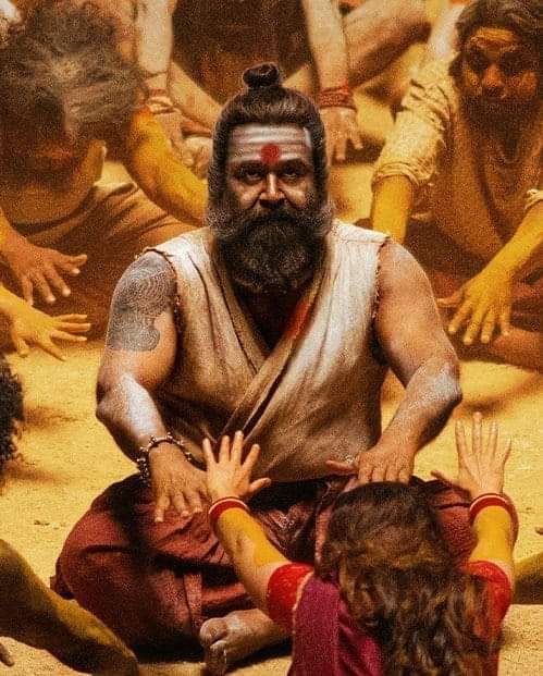 2255Binil's tweet photo. Taking over the spiritual power 🧘🏻🔥

The chief 👑 leading his soldiers ⚡

Terror &amp; Terrific poster from #MalaikottaiVaaliban 🌟

@Mohanlal l #Mohanlal https://t.co/hvwMYGNBwl