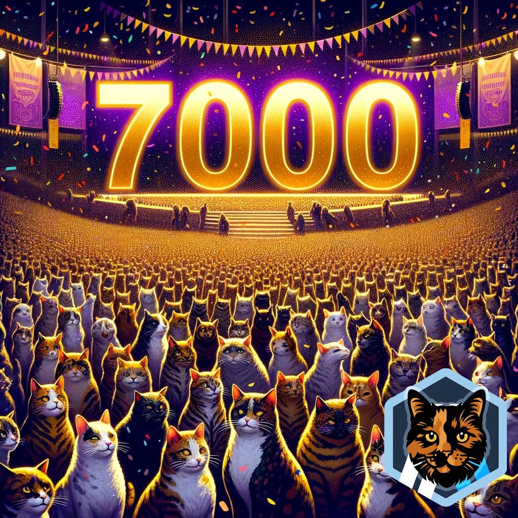 NOLA_Coin's tweet photo. $NOLA thanks all 7000 holders for sticking through this amazing journey.

$NOLA is preparing for many things to make sure she gets to where she belongs. For all the believers, $NOLA won’t disappoint 🐈

meow https://t.co/xJ5aBZ4hjP