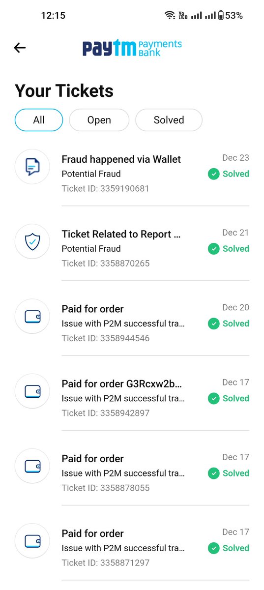 ABHIRANJANS's tweet photo. @paytmbankcare @Paytm @BJP4India @Cyberdost @FinMinIndia @aajtak Issue has not been resolved and all tickets closed #paytm #aajtak #fraud #RBI #money #scam #paytmbank https://t.co/fsrqREgrXb