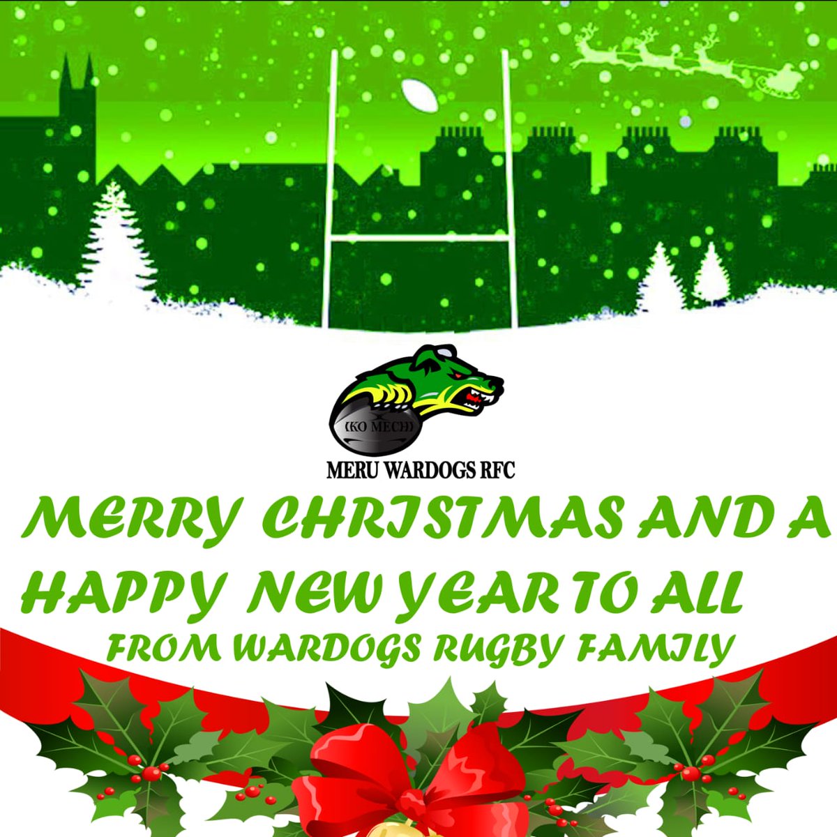 meru_wardogs's tweet photo. We would like to thank everyone who has stood with us this year, @MeruUniversity, our fans and all other stakeholders.
@meru_wardogs family wishes you a Merry Christmas and a happy new year.💯✨🏉
Continue spreading love and kindness to those around you.
Be blessed🙏🏾 https://t.co/paAamfqv13