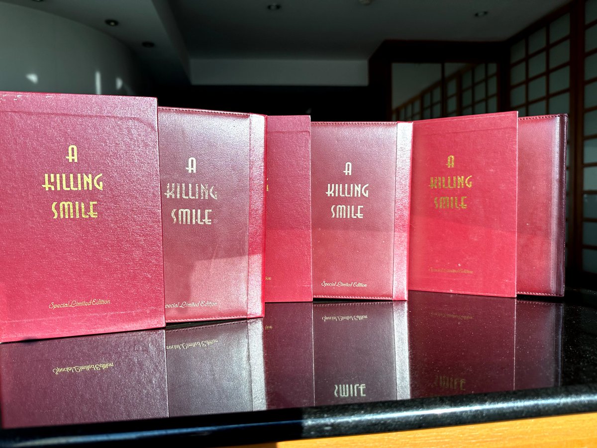 bangkok_pat's tweet photo. Own a physical piece of old Bangkok with Christopher G. Moore's 'A Killing Smile' special edition which includes a piece of the old Thermae leather seating. Signed and numbered.
Christopher G. Moore 'A Killing Smile' special edition: https://t.co/jrYuXRl9hY https://t.co/xki5Rjp5NX
