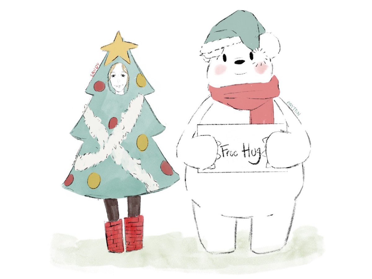 d0wn2ear1h's tweet photo. ( Merry Christmas 🎄, สำหรับชาวรั้วเขียวที่ไม่ได้มีแพลนจะไปไหนในวันนี้ ในมอจะมีมาสคอตคุณซานต้าหมีขาว และคู่หูของเขา Christmas tree sandy มาแจnความสุขเป็น free hug คุณหมี คุกกี้คริสต์มาส และ gingerbread รอบมอกันค่ะ

สามารถกดรีโพสต์ หรือ เฟบเพื่อมารับขนม และ free hug กันได้เลยนะคะ) https://t.co/douT1zW1ol