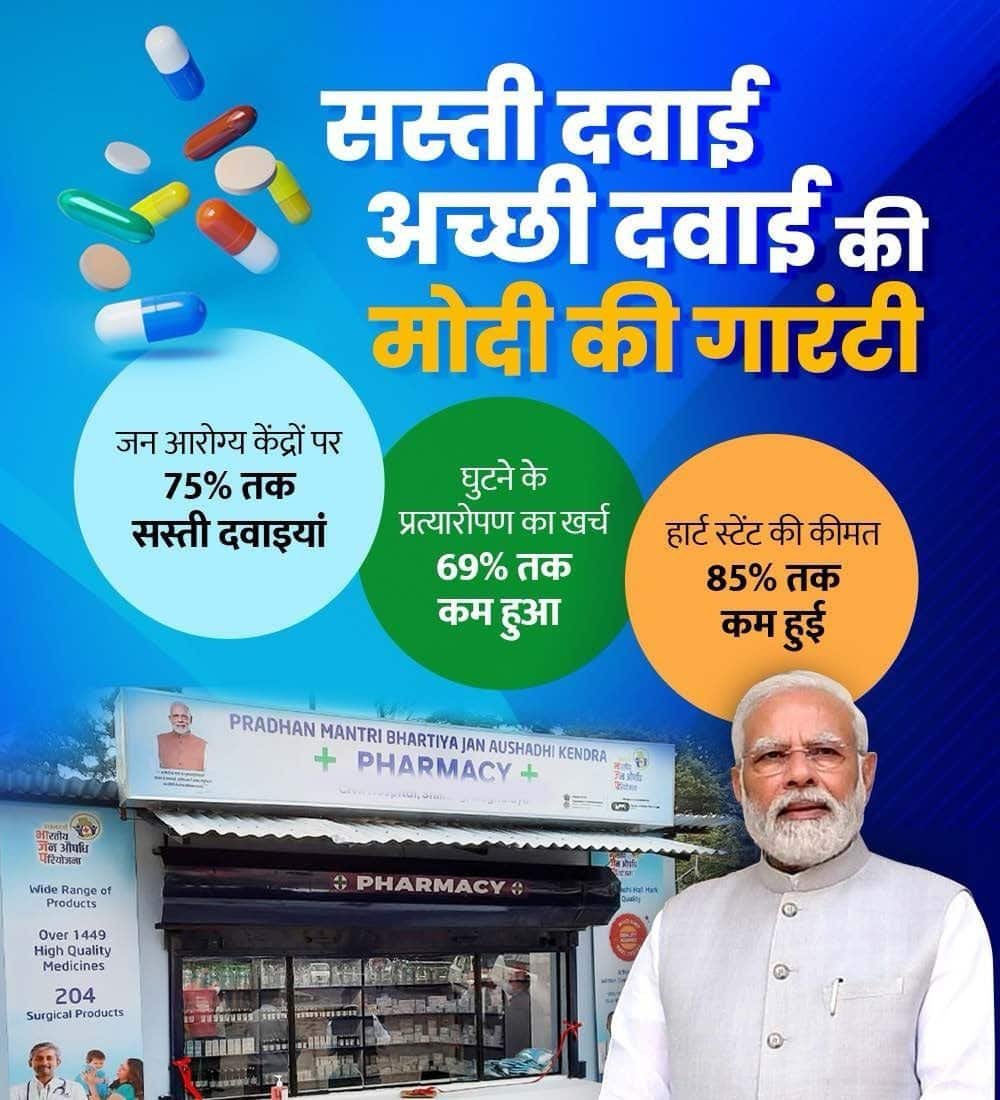 MenariyaJc's tweet photo. #ModiKiGuarantee
सस्ती दवाई अच्छी दवाई की मोदी की गारंटी 
via NaMo App https://t.co/pMnEMiL4fg