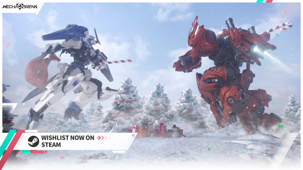 MechaBREAK's tweet photo. Special Notification Dec. 25th
Dear commander, Thanks for your supporting for Mecha BREAK closed testing. In response to expectations from our commanders, our test will be extended for one day. The server will be continued from 19:00 to 23:59, December 25 (JST Time). 
#MechaBREAK https://t.co/4Aqvosy4ma