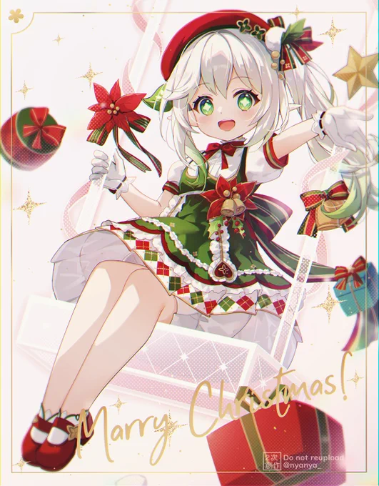 みんなにプレゼントを配るね メリークリスマス #原神 #ナヒーダ #Genshinlmpact #メリクリ