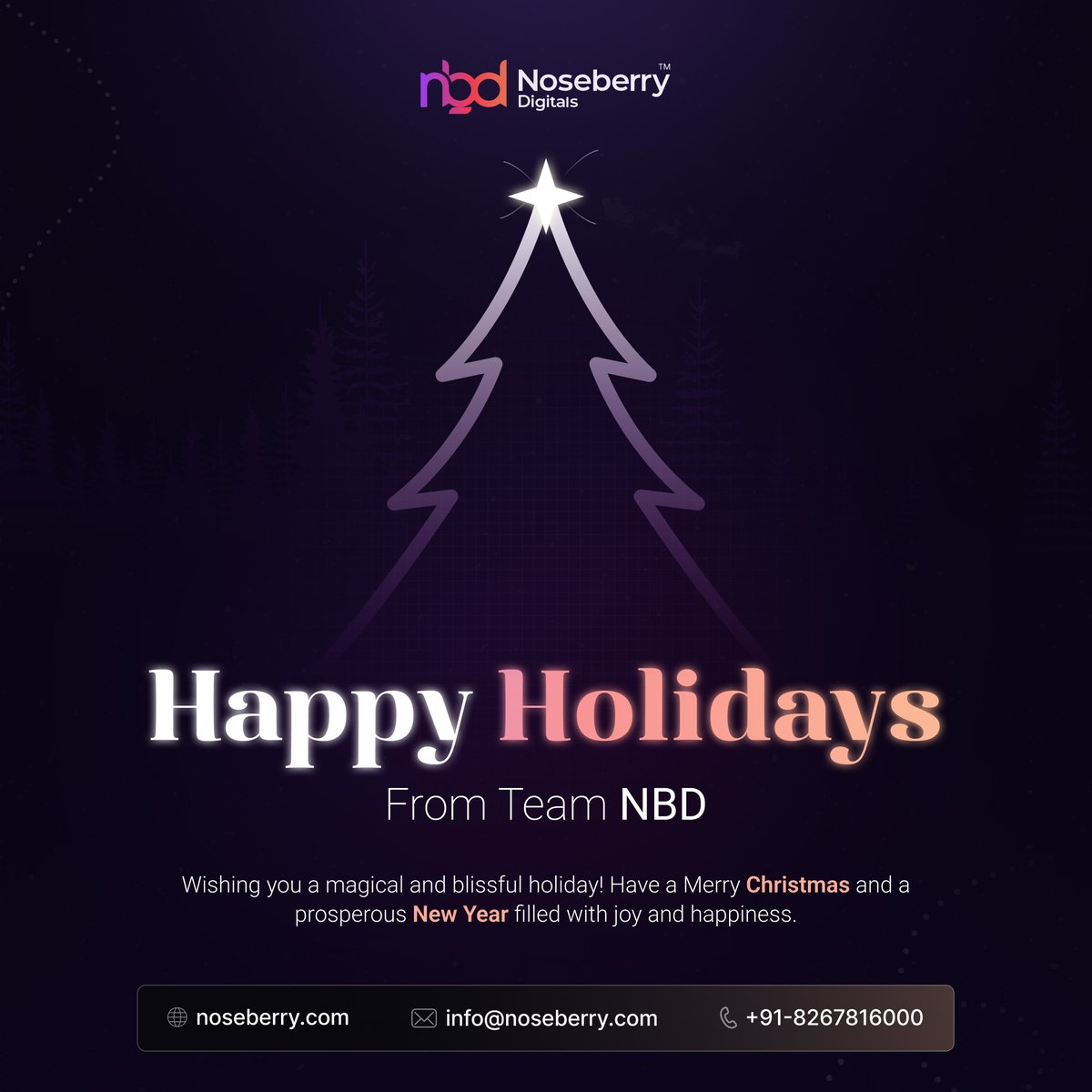 noseberrytech's tweet photo. 🎄✨ Happy Holidays! 🎉 

Wishing everyone a joyous Christmas and a prosperous New Year! May your days be filled with love, laughter, and cherished moments. 🌟

 #MerryChristmas #HappyNewYear #FestiveSeason https://t.co/8SKbhaJdhW