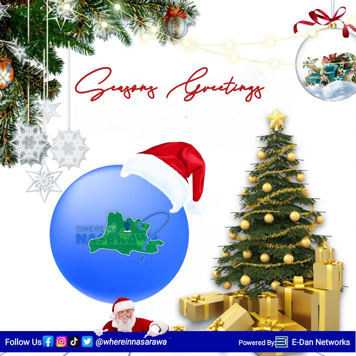 WNasarawa's tweet photo. 🎄✨ Season's Greetings from Us at WhereInNasarawa! 🎁🌟

Dear Wonderful Followers,

🙏 Thank you for being an integral part of the WhereInNasarawa Platform. We look forward to continuing this incredible journey together, discovering, sharing, and connecting in the new year ahead https://t.co/VFVLgDtH7F