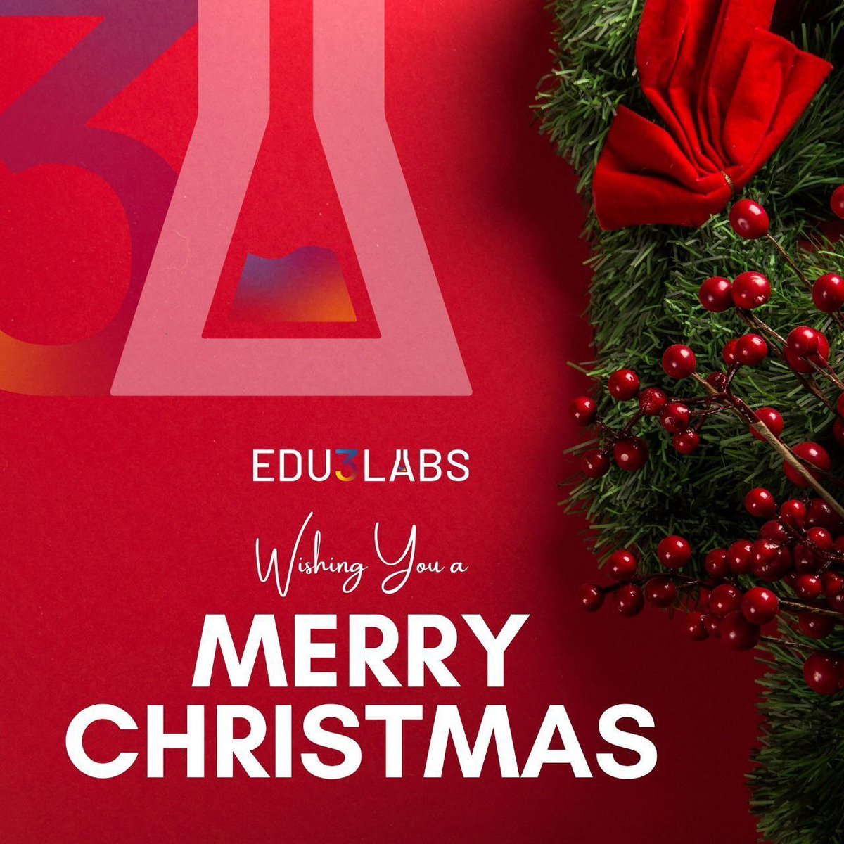 Edu3Labs's tweet photo. 🎅 Merry Christmas, Edu3Labs Community! 🎄 Wishing you joy, laughter, and kindness this holiday season! 🎁🥳 https://t.co/36xKhYImF9