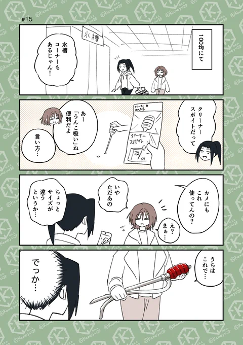 亀飼いと100均
#4コマ漫画 #カメのいる暮らし 