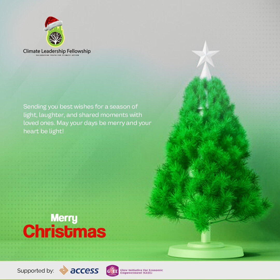 ClimateLeadersF's tweet photo. Wishing you a season filled with joy, laughter, and a sprinkle of holiday magic! 🎄✨ #MerryChristmas https://t.co/58hYyzMfMI